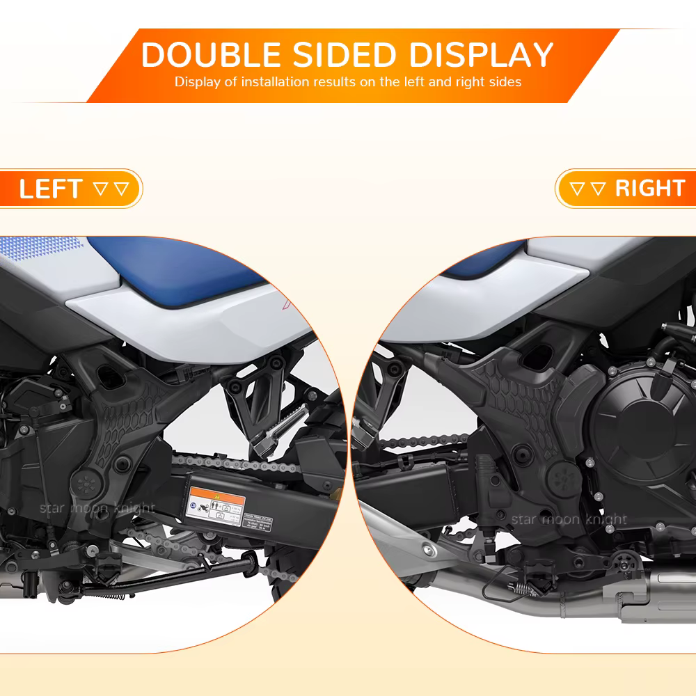 Accessoires de moto pour HONDA TRANSALP XL750 XL 750 2023 2024, une paire de couvercles de plaque de Protection de cadre, pare-chocs anti-rayures