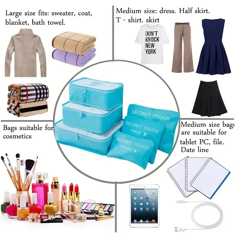 Sacs de Rangement pour Bagages de Voyage