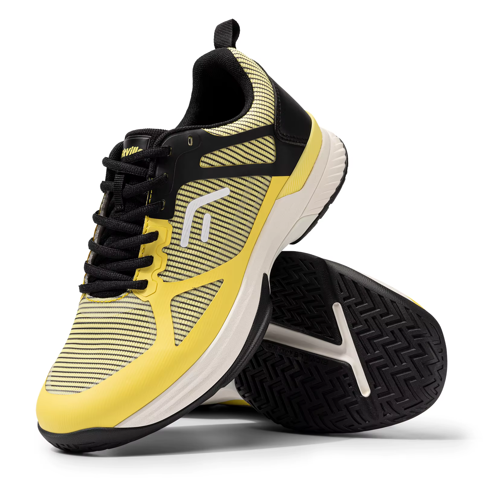FitVille – chaussures de Pickleball larges pour hommes, baskets de Tennis pour terrain complet avec Support d'arc, chaussures de sport légères et antidérapantes