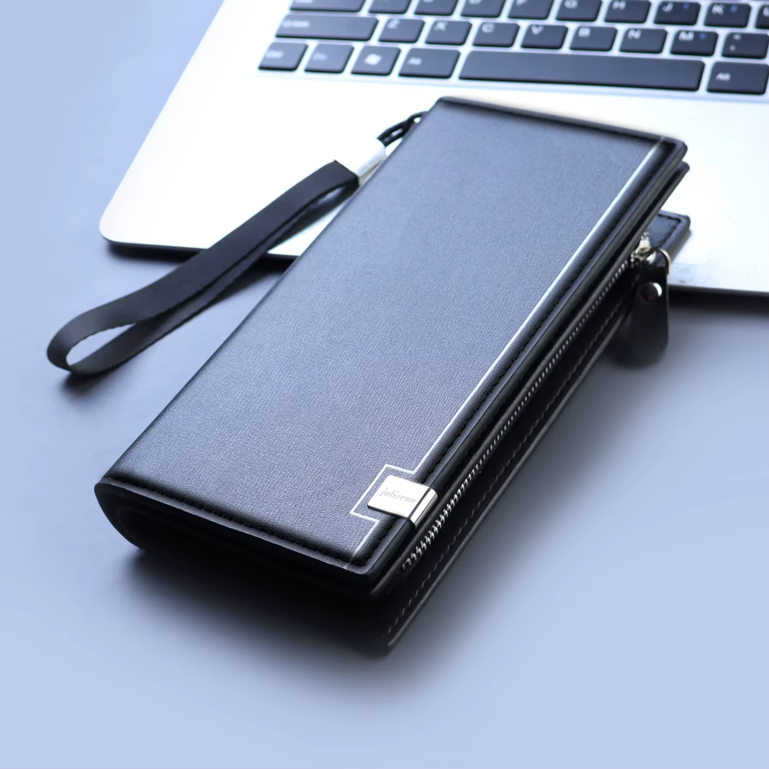 Nouveau sac à main à fermeture éclair pochette d'affaires pour hommes grande capacité sac pour téléphone portable