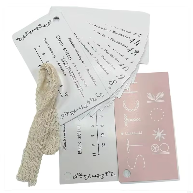 Manuel broderie pour débutant, manuel avec tutoriel visuel étape par étape, guide couture Portable pour pratique