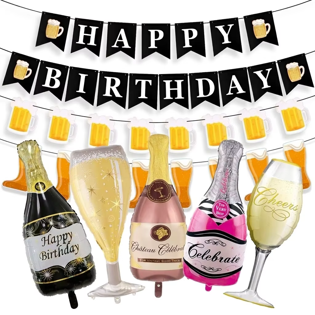 Décorations de fête d'anniversaire pour adultes