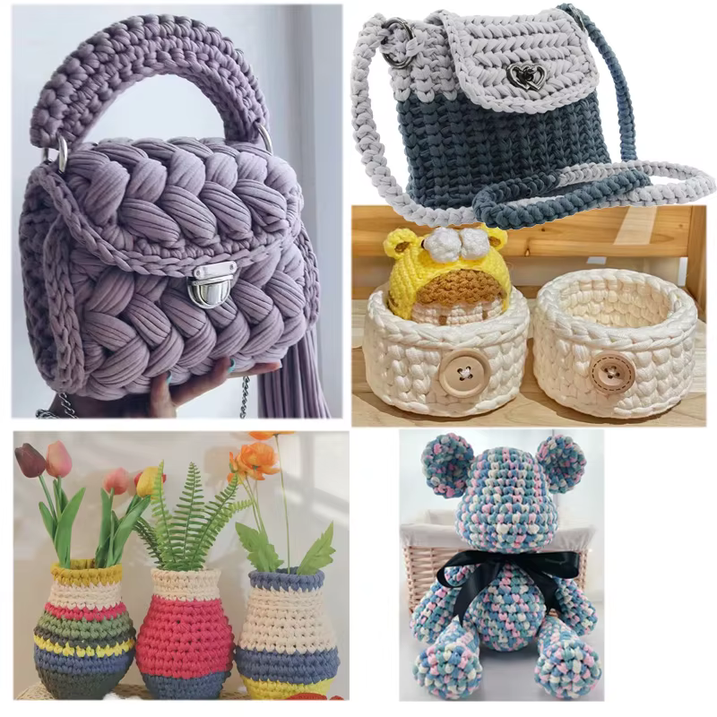Fil de Crochet 280g, fil de chemise doux et Durable pour bricolage, sacs, coussins, poupées et projets de décoration intérieure