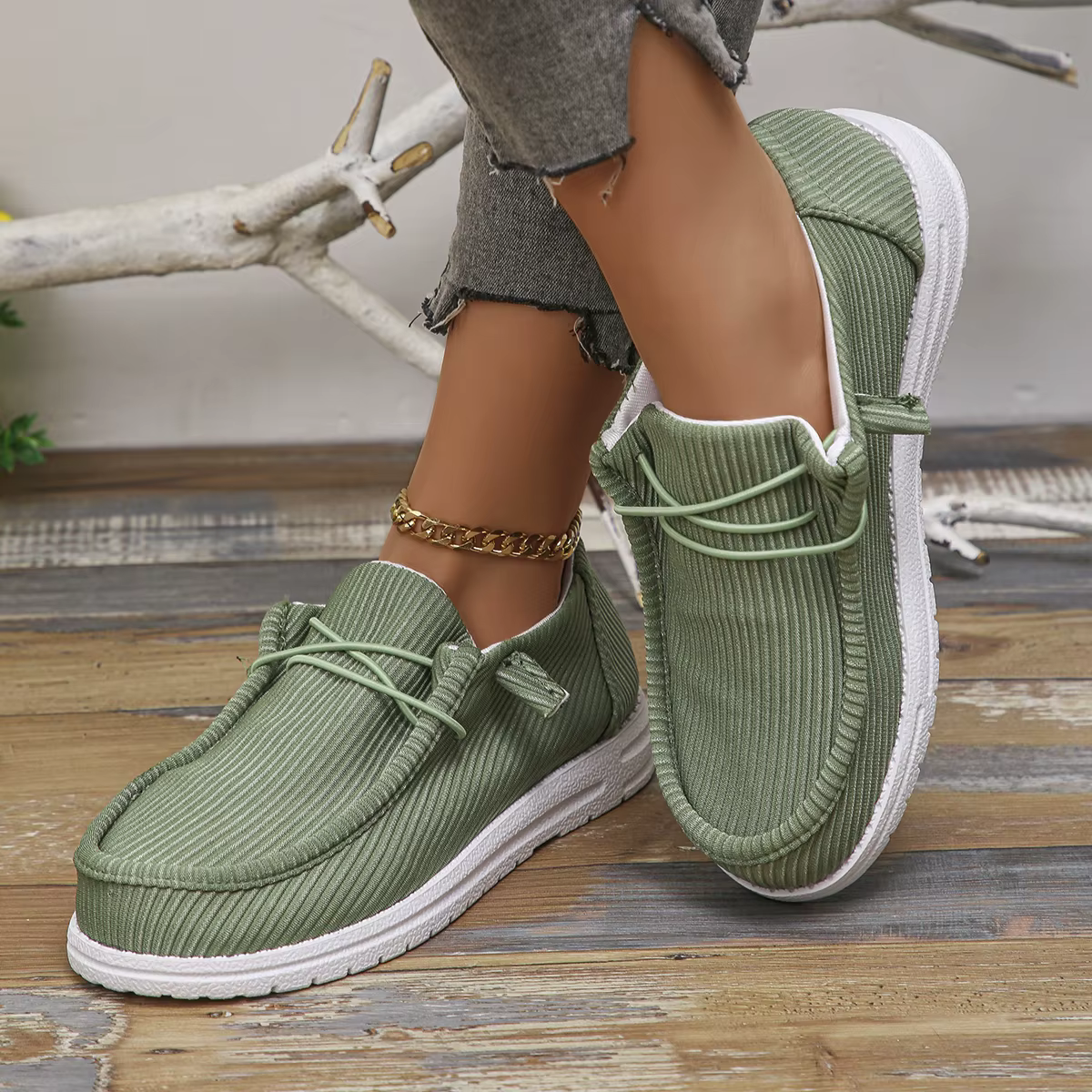 Chaussures en toile femmes été espadrilles décontractées femmes respirant tissu mocassins plate-forme chaussures femme chaussures De créateur Zapatos De Mujer