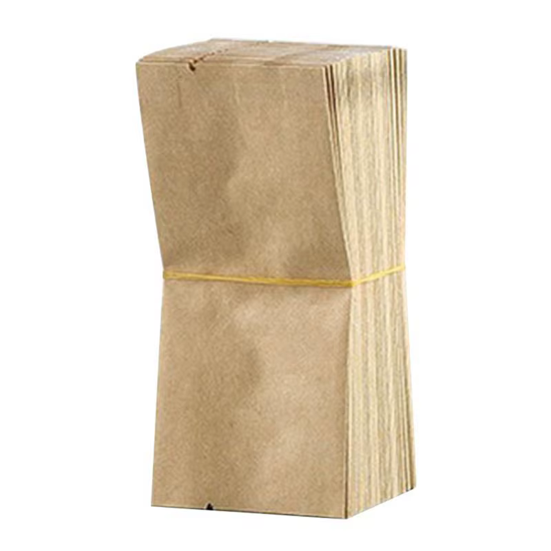 FLYY-100Pcs sac en papier Kraft pochette Vintage petit papier Kraft pour sacs cadeaux enveloppe étanche emballage cadeau bonbons parfum