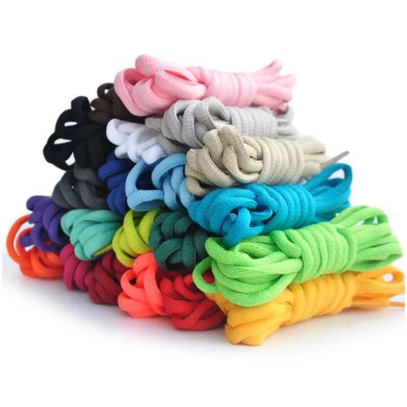 Lacets de chaussures ovales longs de 120CM