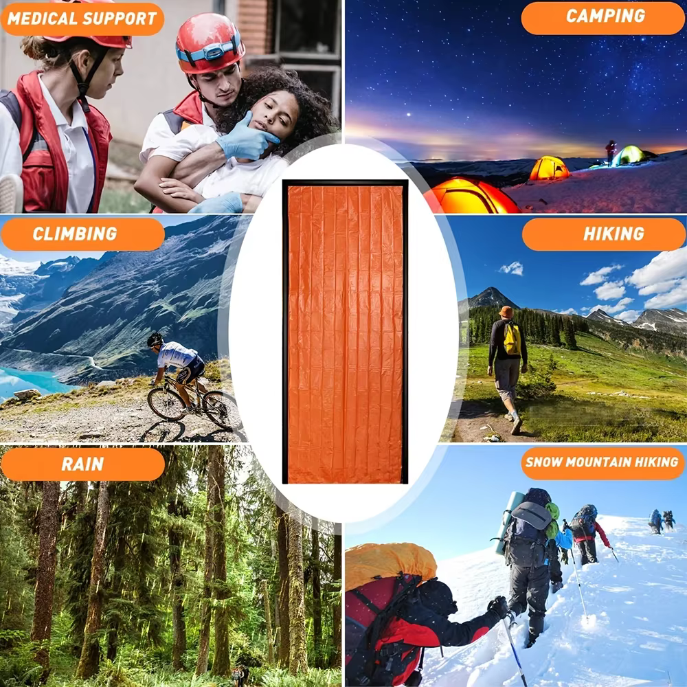 Sac de couchage de survie d'urgence Portable et étanche