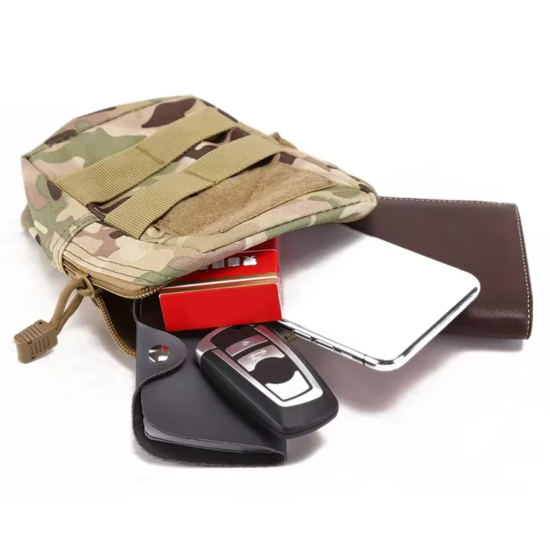 Pochette Molle d'extérieur, sac de taille utilitaire, sac à outils EDC, étui de support pour téléphone, travail, randonnée, Camping, chasse, accessoires, sacs organisateurs
