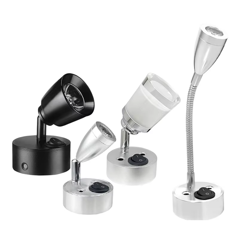 Luminaires LED pour camping-car transfrontalier, appliques murales 12-24V, lampes de lecture pour bateaux et camping-cars 3W, lampe de lecture LED de plafond pour ferry, bateau, yacht et camping-car
