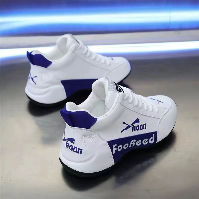 Nouvelles Chaussures Décontractées Couple Printemps 2026 – Baskets Sport Légères Homme Femme à Talon Plat Confortables Bout Rond en PU Doublure Maille