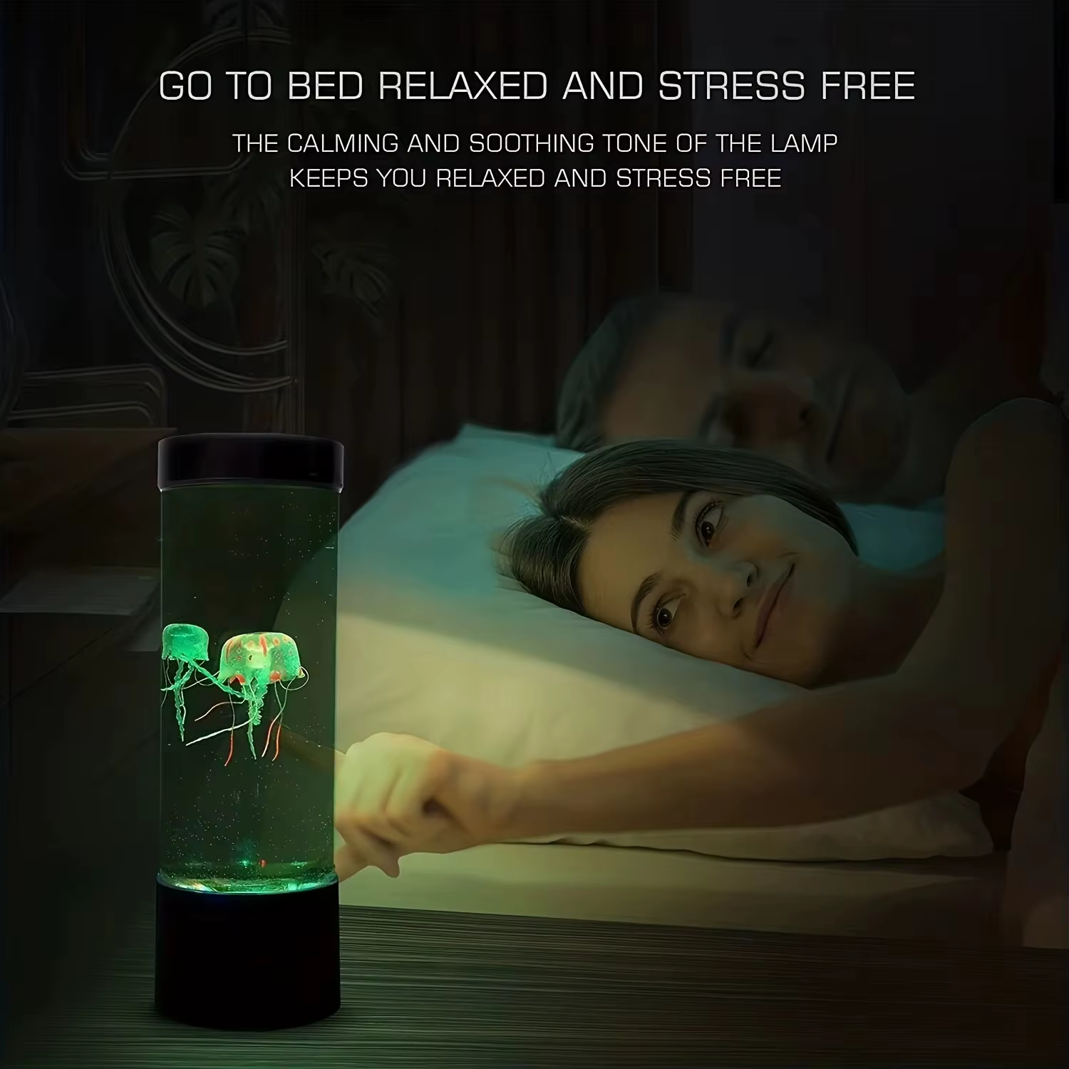D5 lampe méduse LED à couleur changeante 7 couleurs humeur Aquarium océan veilleuse chambre décor de bureau lumière cadeau d'anniversaire pour les enfants