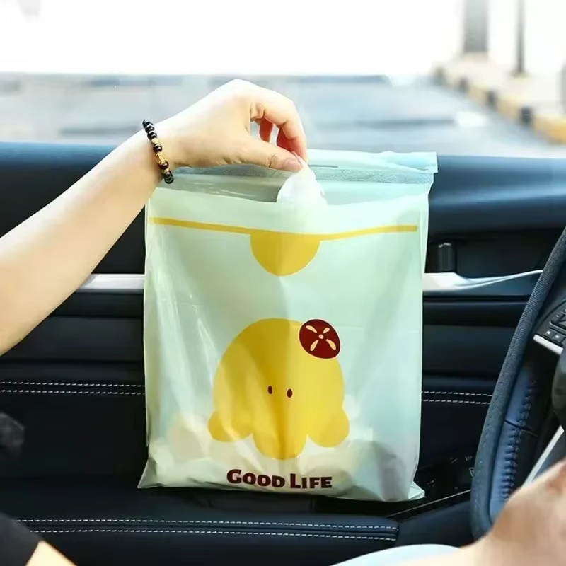 Sacs poubelles jetables pour voiture, 15 pièces, imperméables, adhésifs, pour toutes les surfaces intérieures de votre véhicule, accessoires de voiture