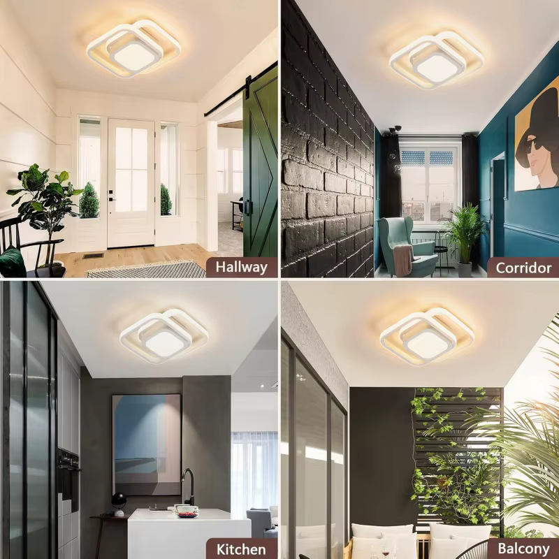 Plafonnier LED moderne pour salon, chambre à coucher, vestiaire, couloir, escalier, éclairage d'intérieur, luminaire décoratif pour la maison