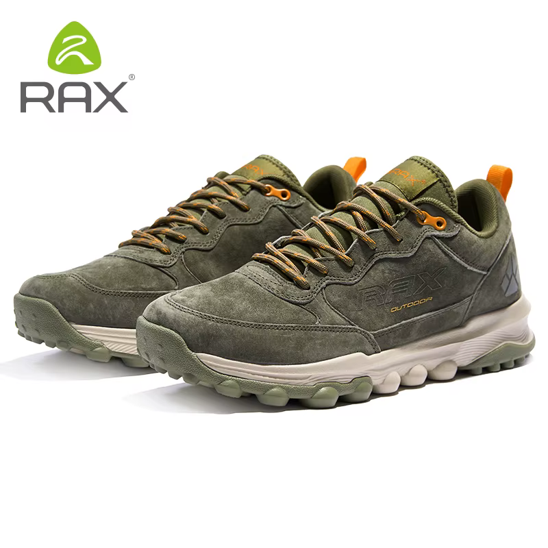 RAX 2025 Nouveau produit : chaussures de randonnée rétro en peau de porc de qualité supérieure - Confortables