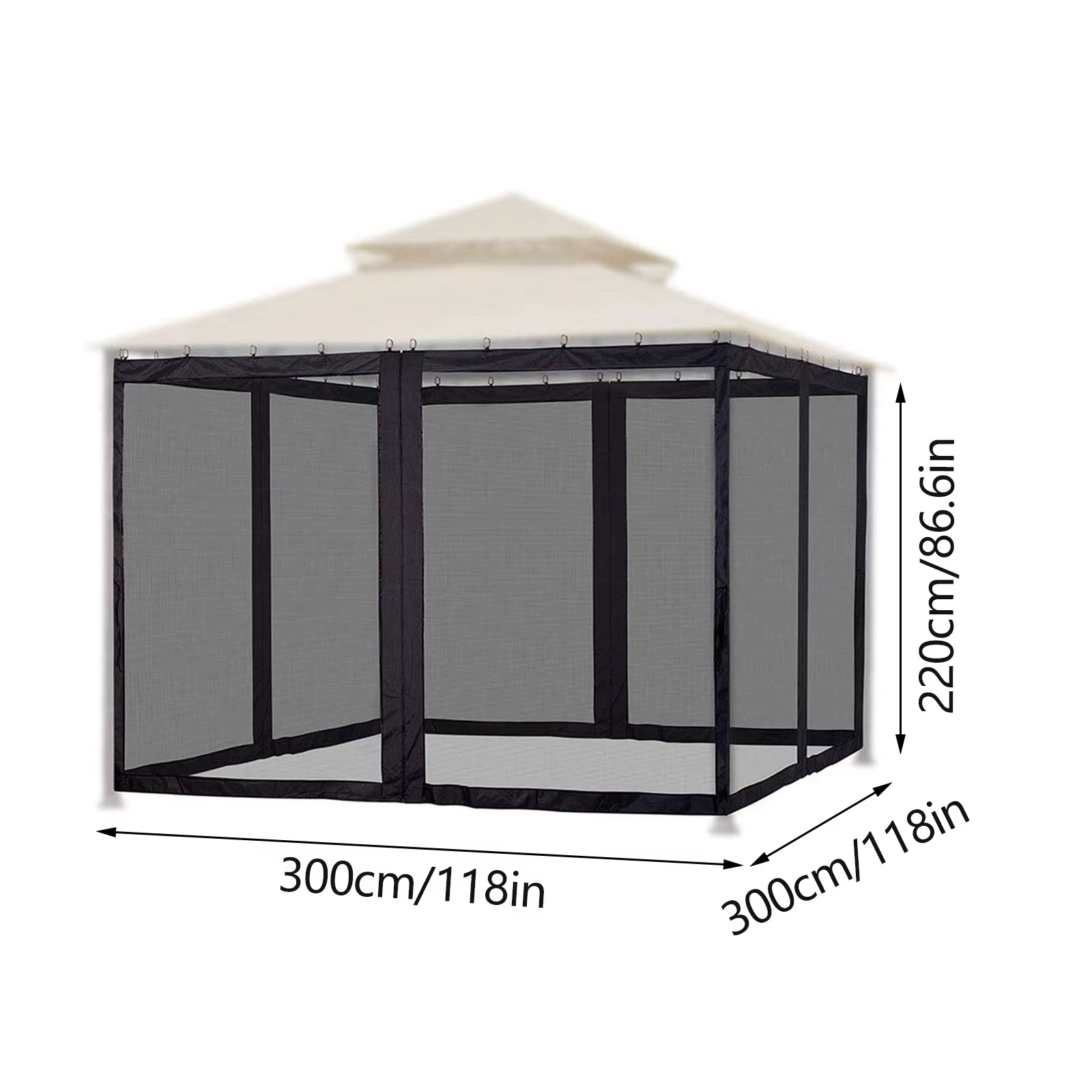 Jardin Patio parapluie tente Camping en plein air moustiquaire maille romain