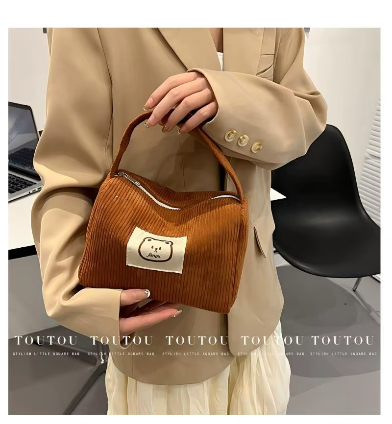 Sacs cosmétiques Homefish pour sacs à main en peluche mignons, sac à main tendance d'été, doux, confortable, grande capacité, sac à main tendance pour femmes avec poignée