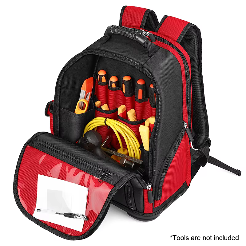 Sac à dos pour ordinateur portable Jakah, sac à outils, sac à dos pour outils technologiques extra-large Tradesman Pro avec fond moulé