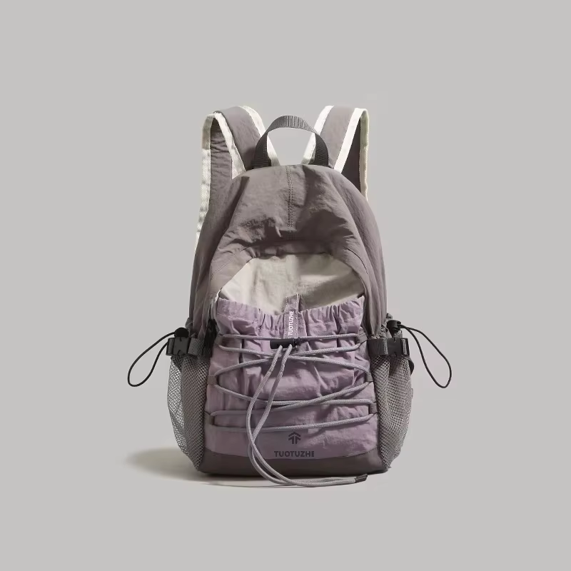 Sac à dos durable résistant à l'usure pour femme, en nylon imperméable, pour sports de plein air, étudiants, randonnée minimaliste, voyage, école