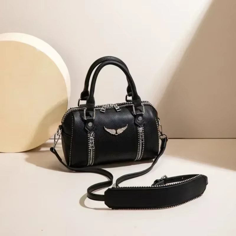 Sac à langer vintage en cuir classique pour femme – Élégant sac de banlieue couleur unie – Le meilleur sac à main décontracté au design unique pour les super stars