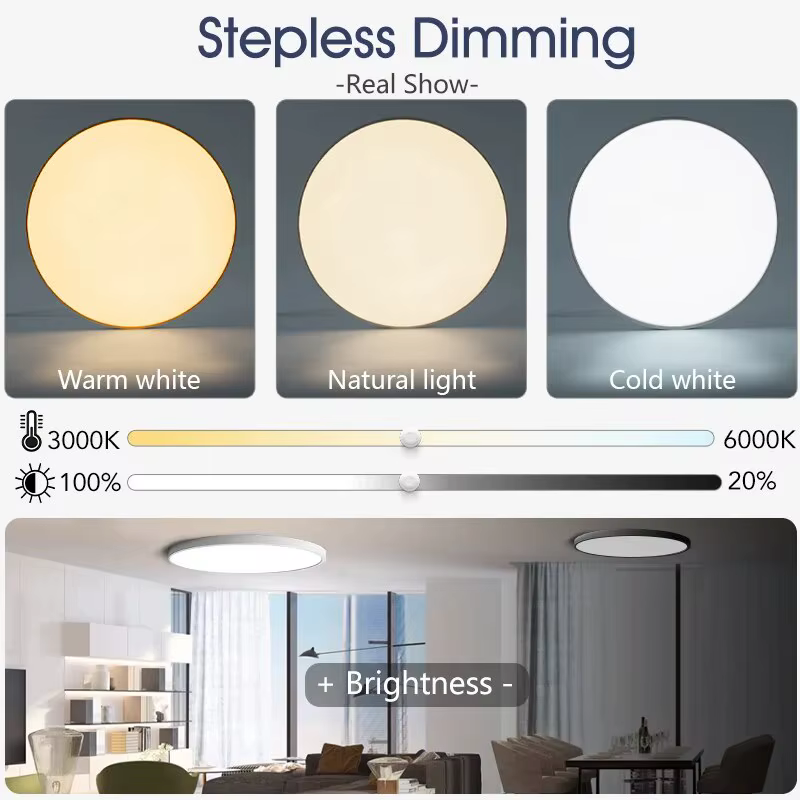 Plafonnier LED intelligent avec télécommande