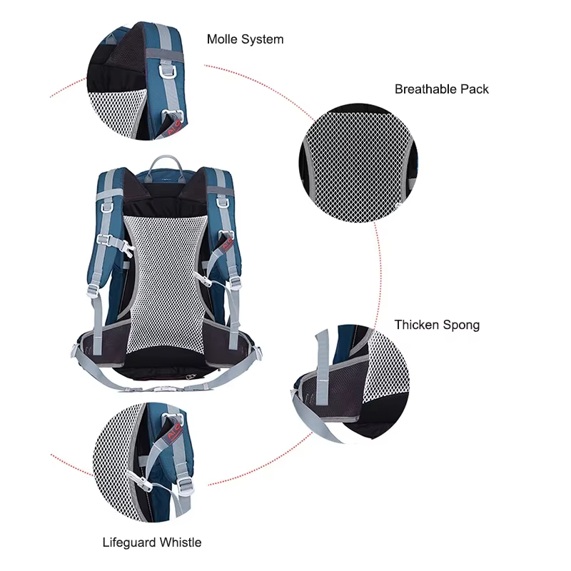 30L sac à dos extérieur pour hommes sport escalade sac Mochila Camping alpinisme sac voyage Trekking moto sac à dos