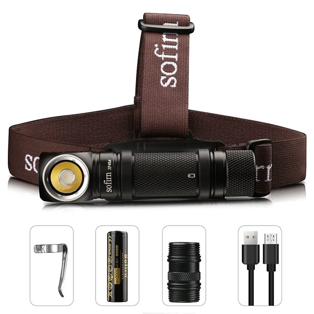 Lampe frontale LED EDC SOFIRN SP40 XPL
