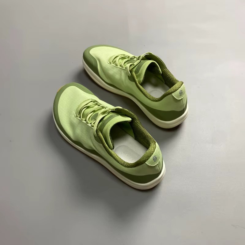 Chaussures de sport d'extérieur vert clair grande taille à semelle large