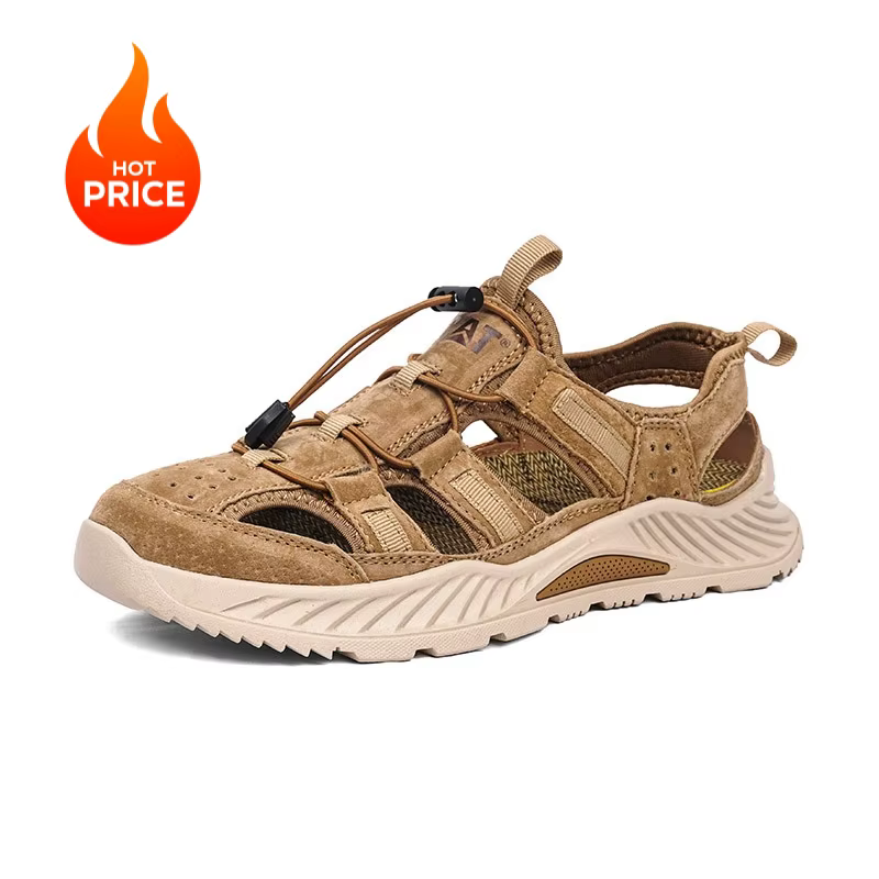 Sandales de randonnée fermées pour hommes en daim