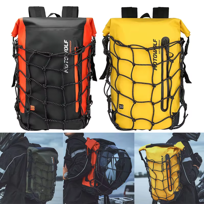 Sac à dos étanche multifonction pour casque de moto
