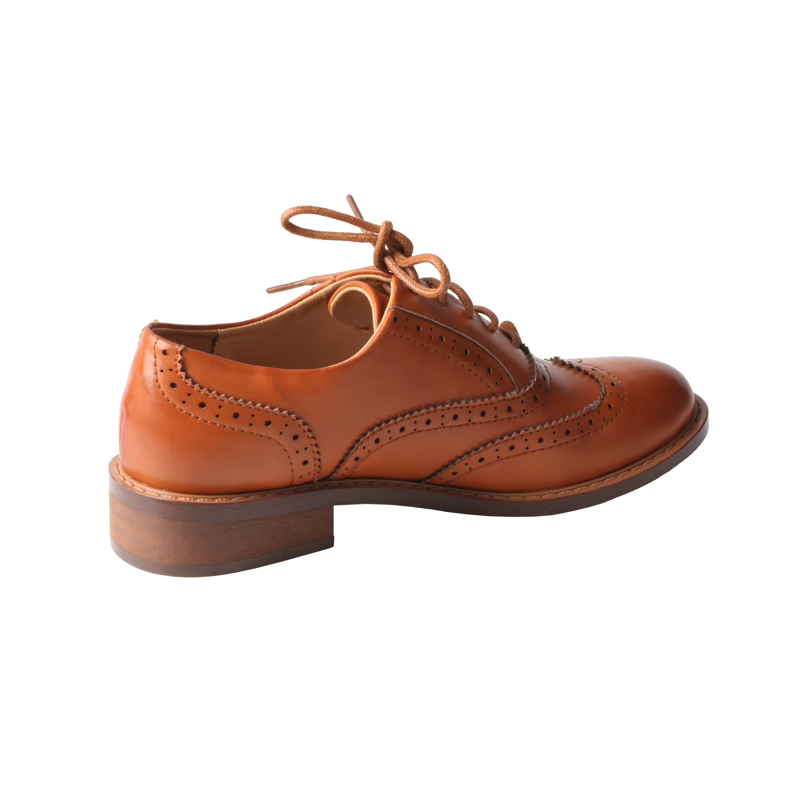 Chaussures en cuir Brogue à lacets pour femmes