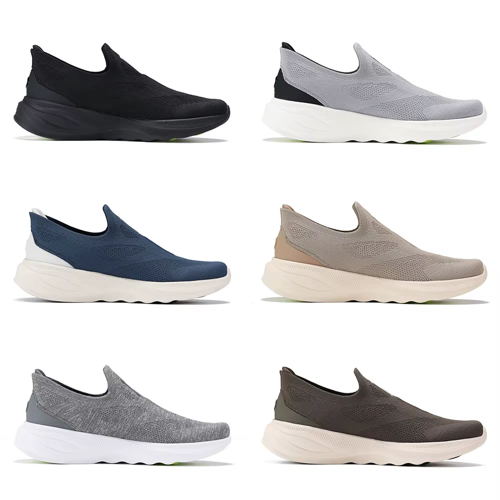 Li-Ning Chaussures de marche décontractées en tricot SOFT GO 2 pour hommes