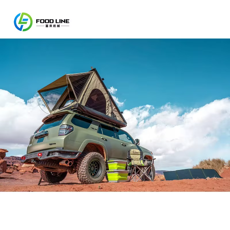 Tente de toit de voiture triangulaire personnalisée pour le camping