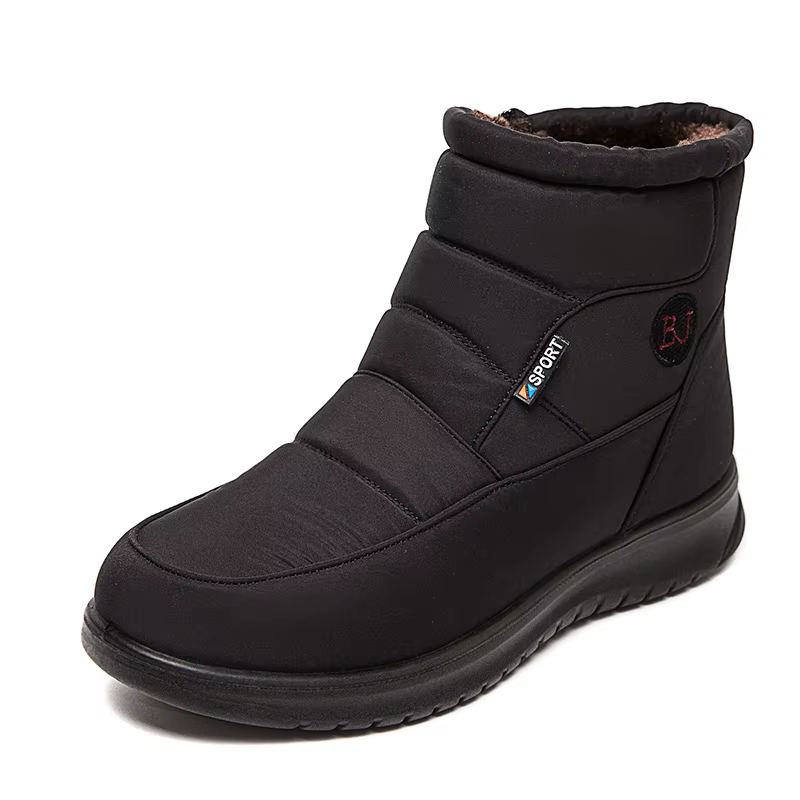 Bottes femme 2025 chaussures d'hiver pour femmes bottines fourrure chaude Botas Mujer imperméable talons bas