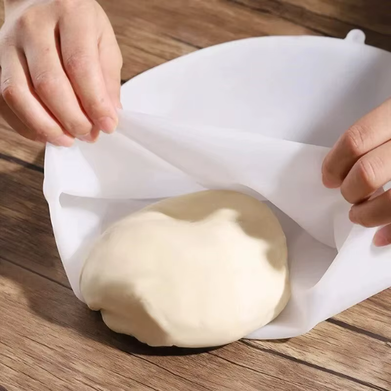 Sac de pétrissage de pâte en Silicone de qualité alimentaire, sac de pâte à pétrir en Silicone, sac de mélangeur de farine, mélangeur de pâte polyvalent pour pain, pâtisserie, Pizza