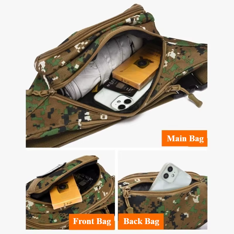 Sac banane d'alpinisme de Camouflage pour hommes et femmes