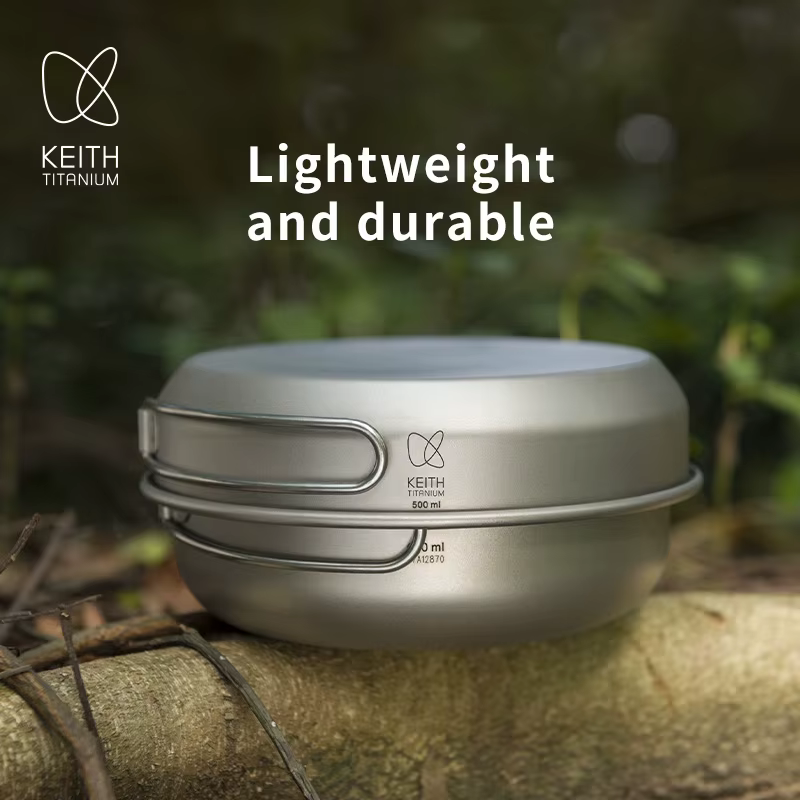 Ensemble de cuisine de camping compact en titane KEITH