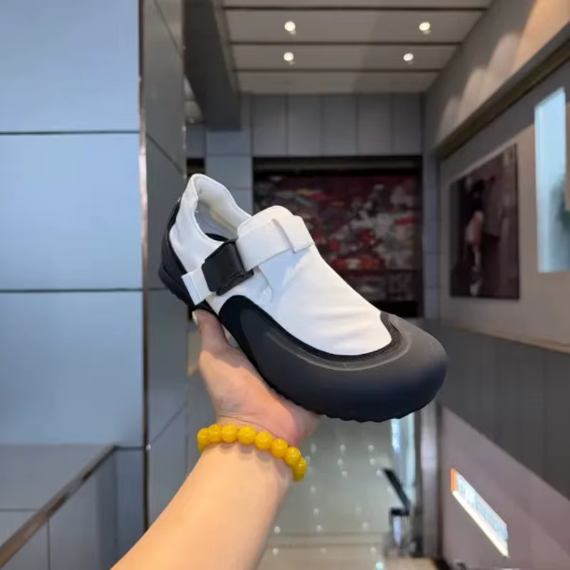 Chaussures de randonnée pour hommes, chaussures de sport respirantes à boucle, en tissu patchwork, plateforme épaisse, chaussures de trekking, chaussures de camping pour hommes