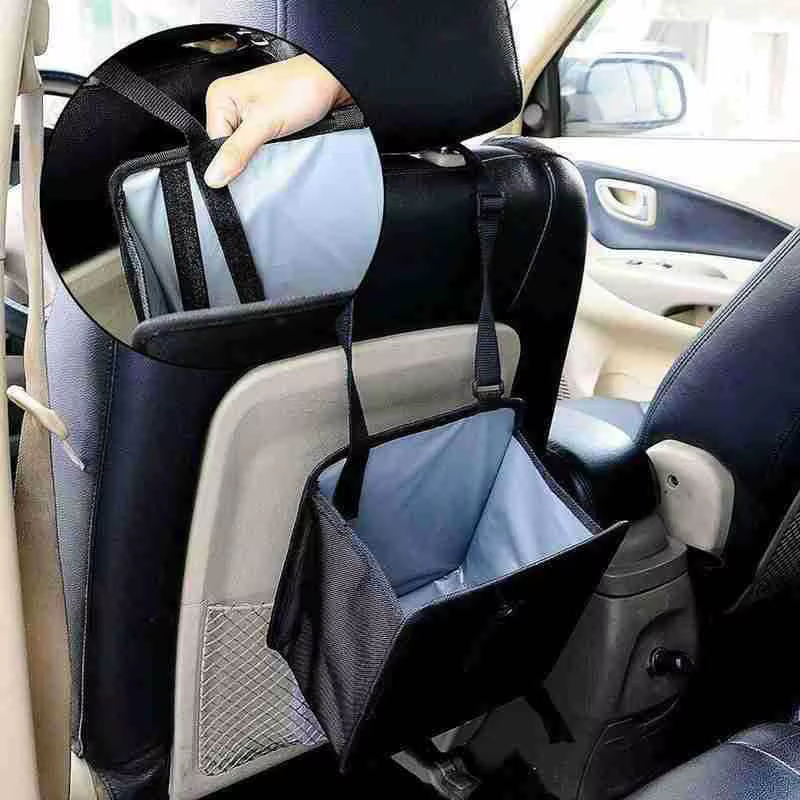 Poubelle de voiture compacte et étanche