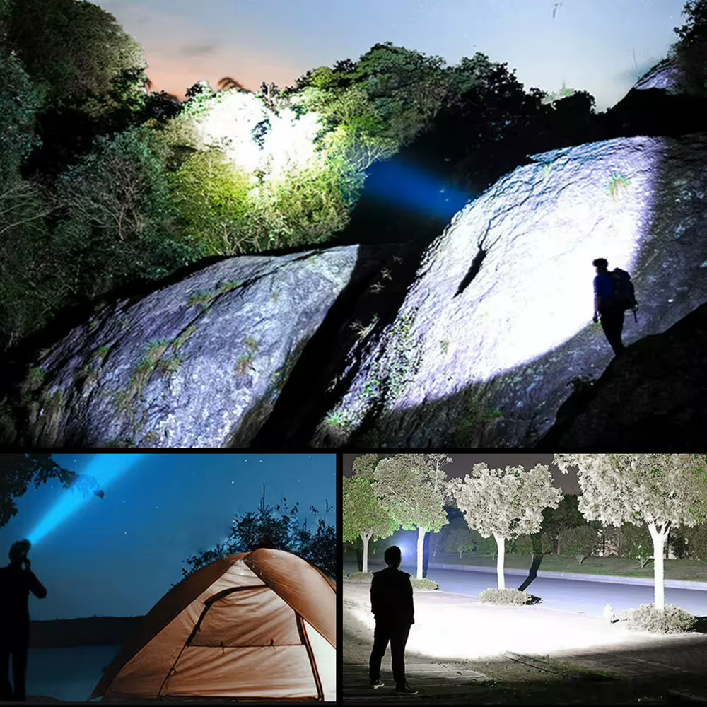 1 lampe frontale Rechargeable, torche de phare Portable 5LED, lampe de travail Portable, lampe frontale de Camping de pêche pour voyage, Camping
