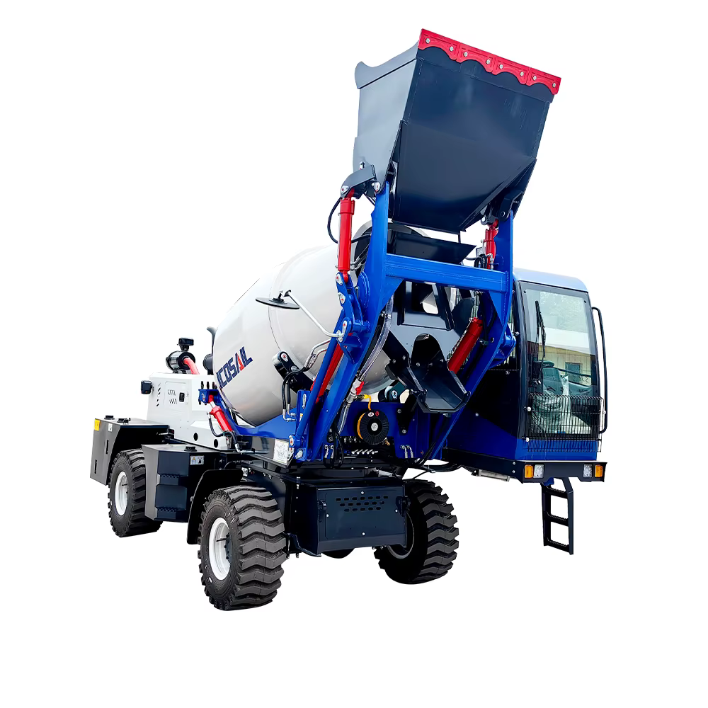 Camion mitigeur de béton à chargement automatique Mobile 3