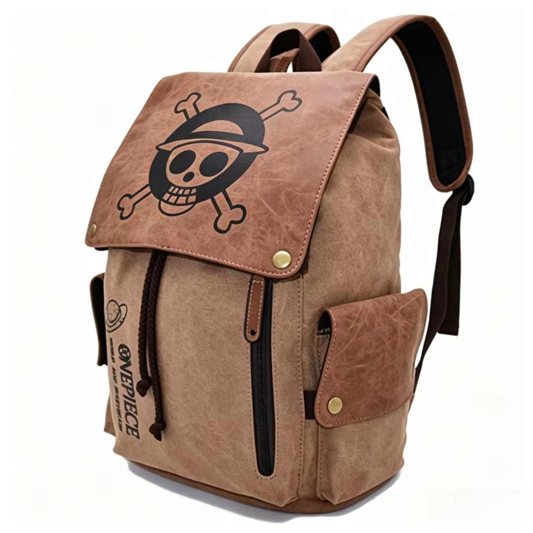 Sac à dos d'extérieur One Piece Anime, sacoche d'ordinateur durable, sac d'école pour étudiants, sac à bandoulière résistant à l'usure pour l'université, sac de voyage de dessin animé