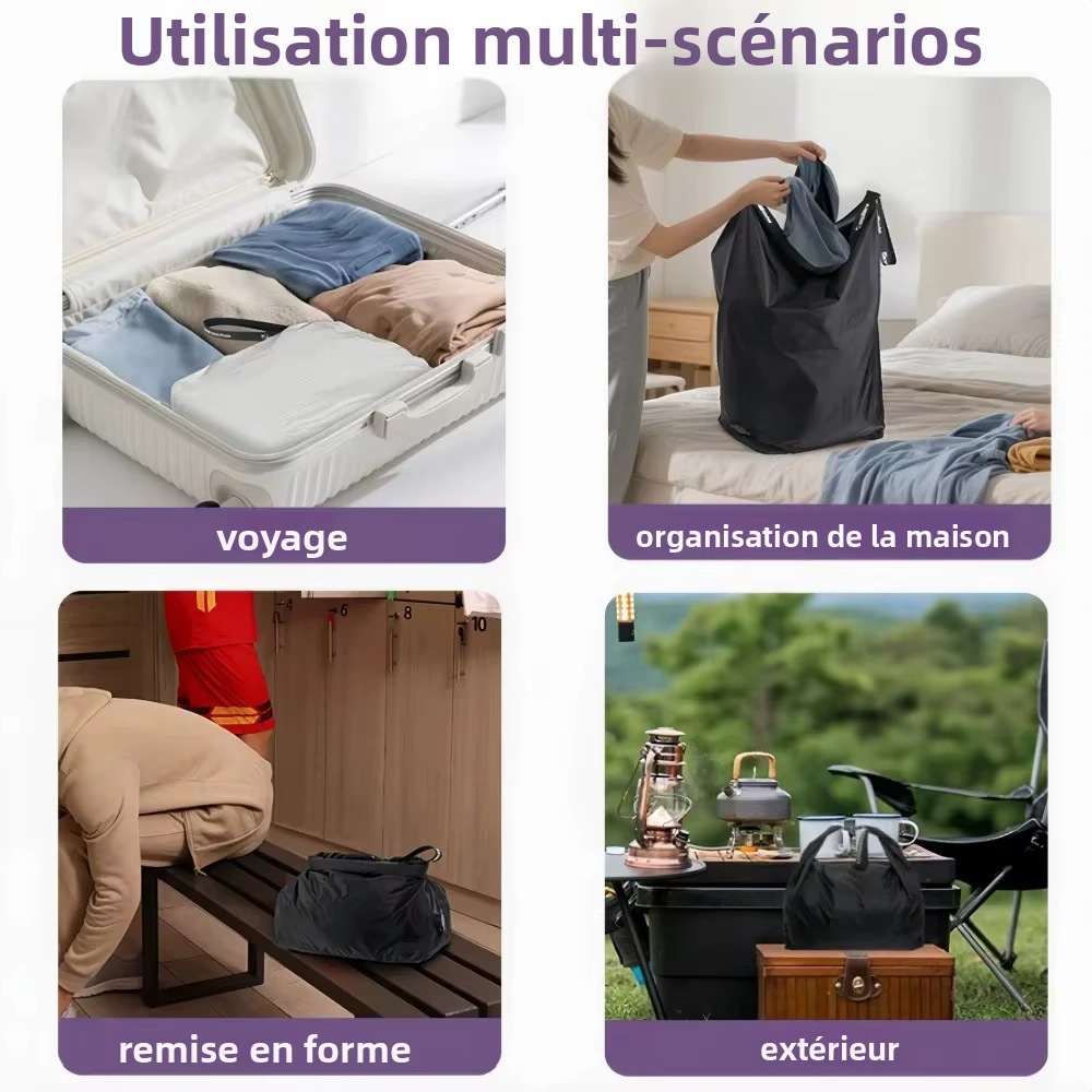 Sac de compression sous vide pour voyage