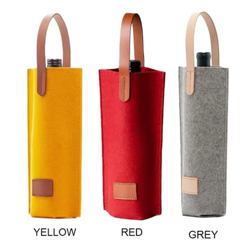 Sac à vin en feutre, 1 pièce