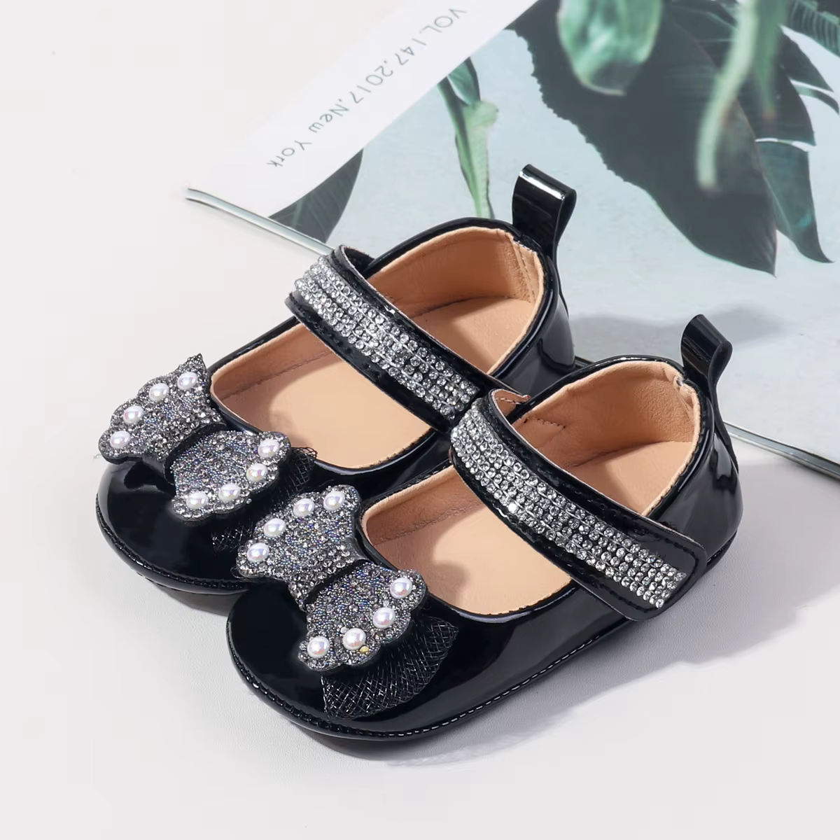 Printemps/été nouvelles chaussures pour enfants mignonnes-chaussures de princesse de 0 à 1 ans