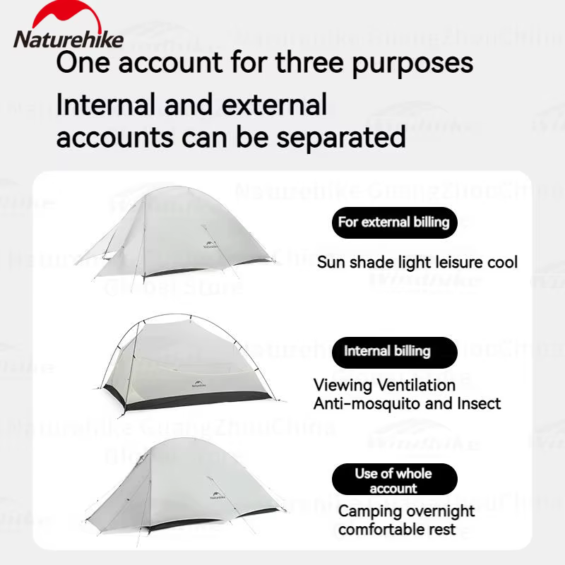 Natureifa-Tente Cloud Up UL ultralégère pour 1 à 2 personnes