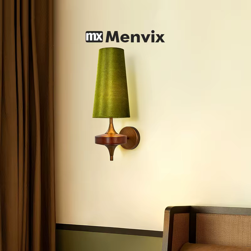 Menvix – applique murale française Vintage en bois massif