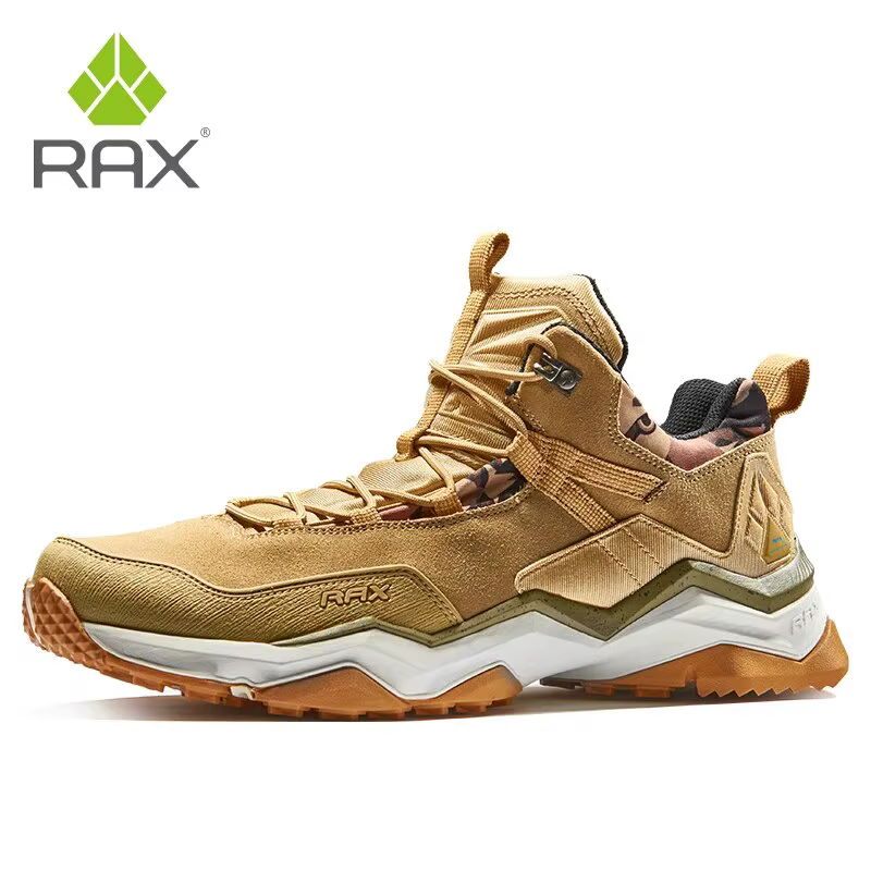 Rax-Chaussures de Randonnée en Cuir pour Homme