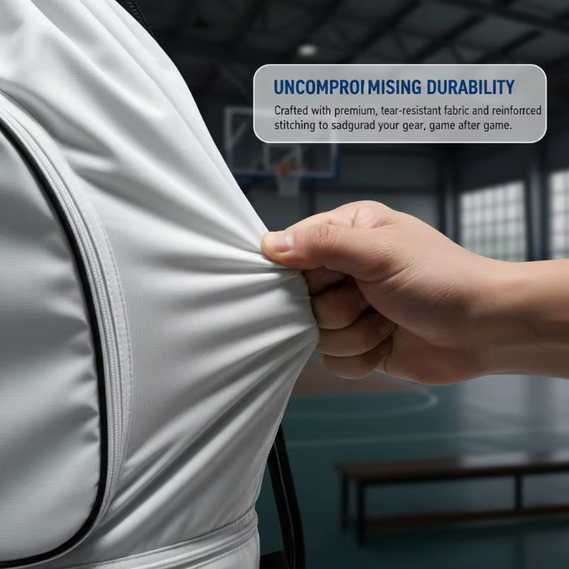 Sac à chaussures de basketball grande capacité avec cordon de serrage pour le badminton