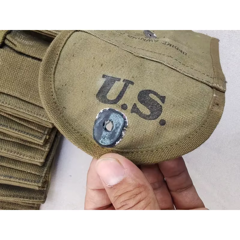 10PCS GENUINE ORIGINAL WW2 US M1 M2 CARBINE Magazine Pouch Bag Cover MILITARY SURPLUS