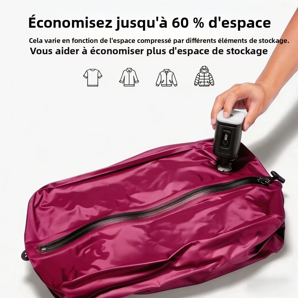 Sacs de compression sous vide portables pour le camping et les voyages